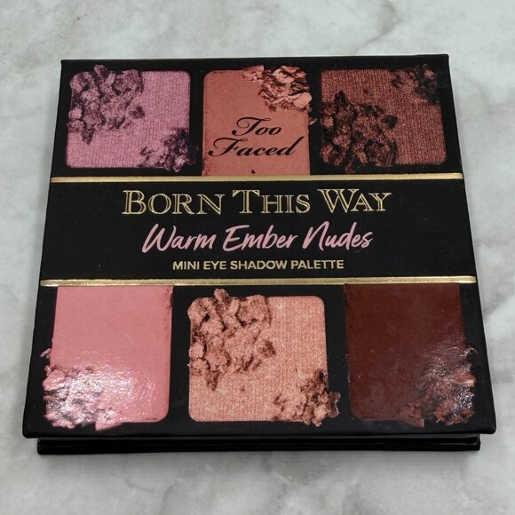 TOO FACED BORN THIS WAY WARM EMBER NUDES MINI EYESHADOW PALETTE - Picture 1 of 3